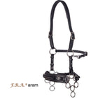 F.R.A. Hackamore Aram Cuir avec Branches Noir