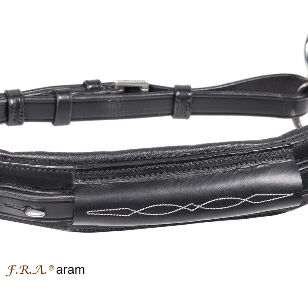 F.R.A. Hackamore Aram Cuir avec Branches Noir