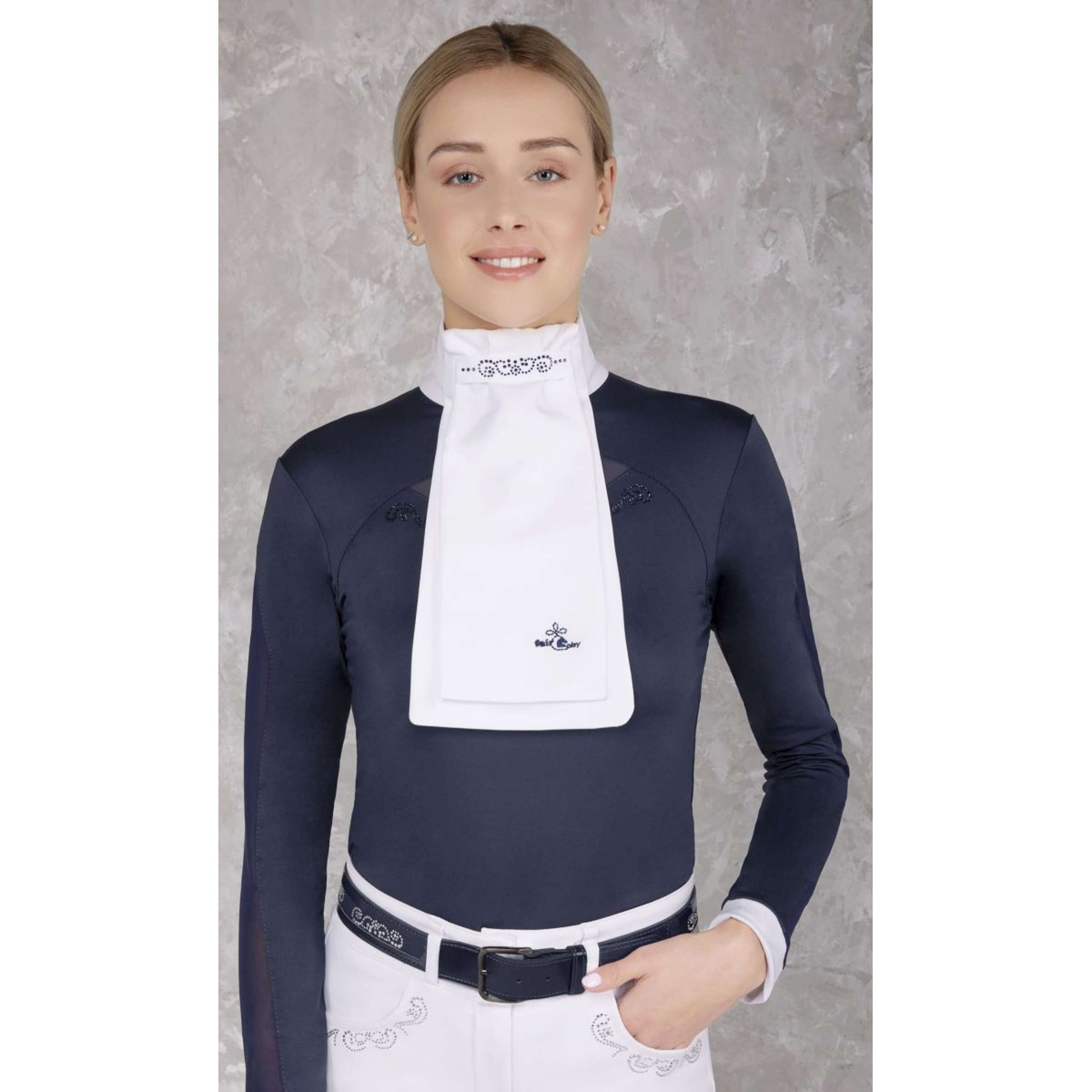 Fair Play Plastron Andrea Chic blanc/marine