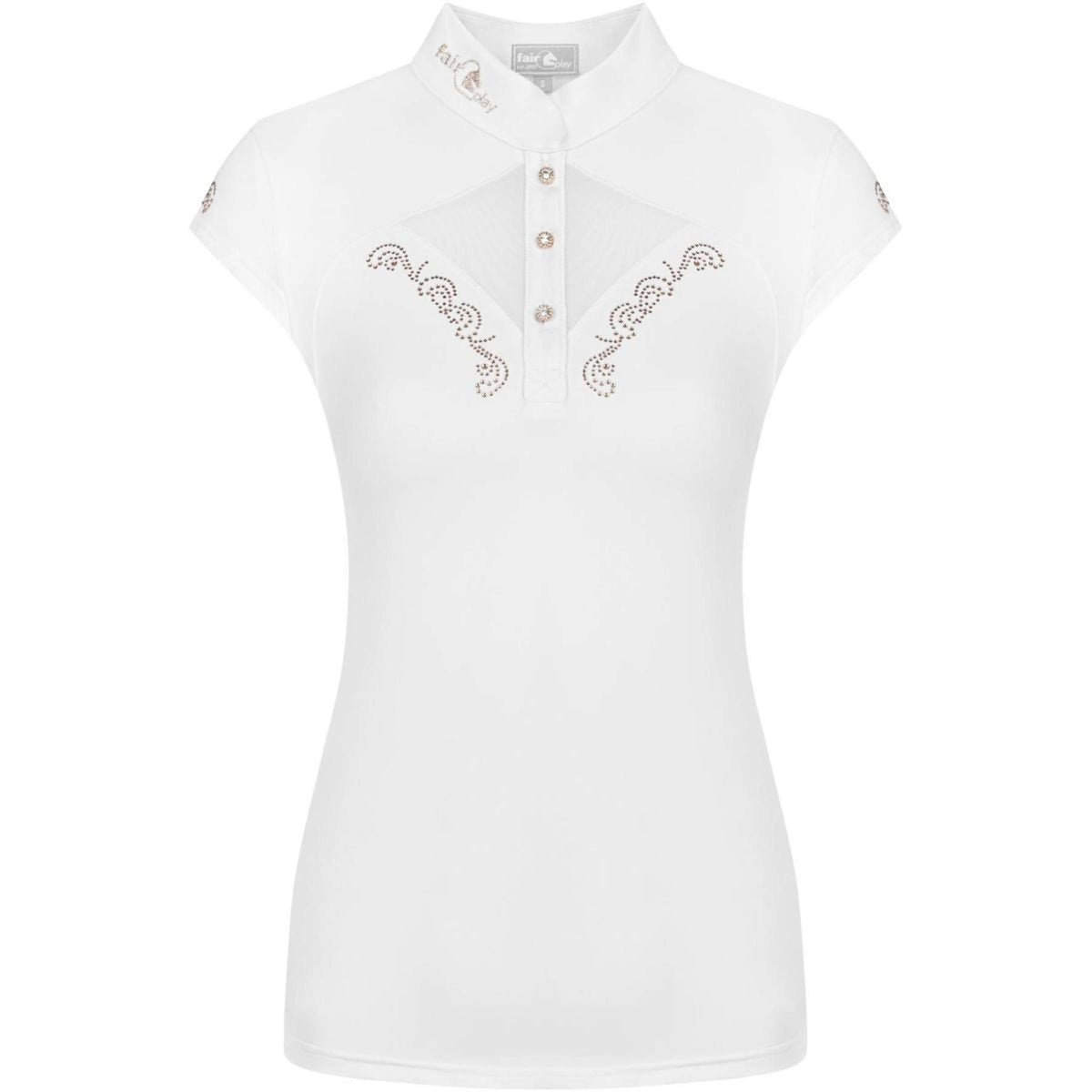 Fair Play T-shirt de Concours Cathrine Rosegold Sleeveless Blanc