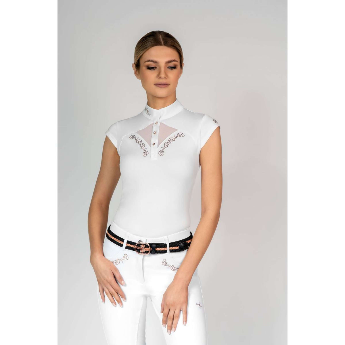 Fair Play T-shirt de Concours Cathrine Rosegold Sleeveless Blanc