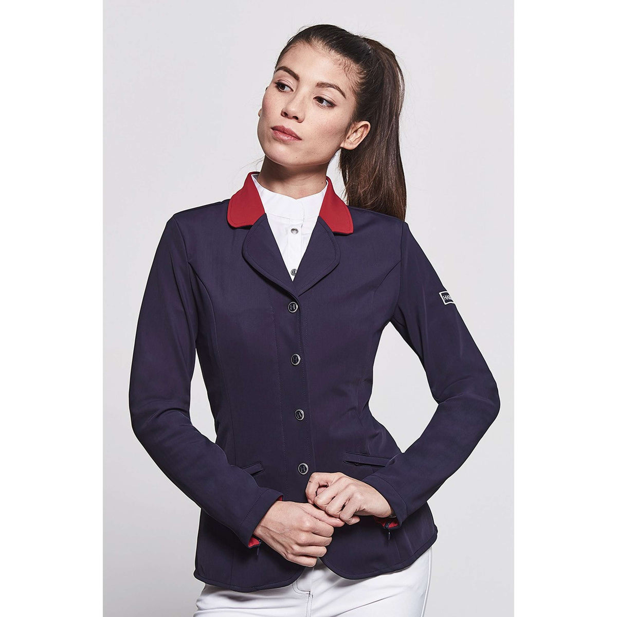 Harcour Veste de Concours Frenchteam Dames Marin