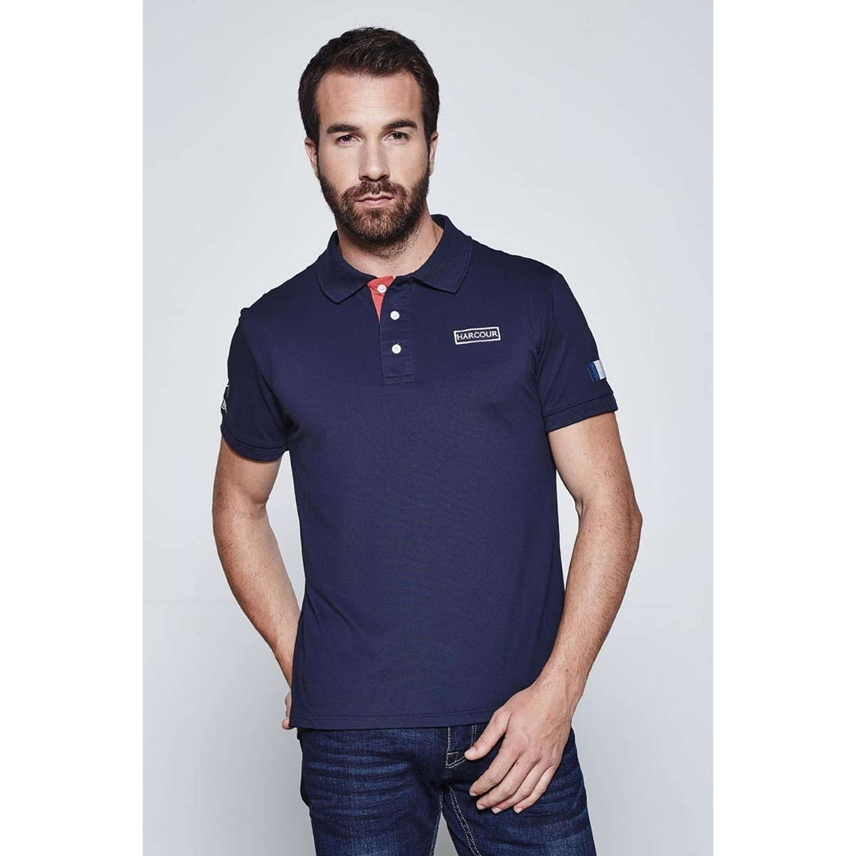 Harcour Polo Quitoh Hommes Marin