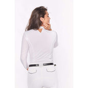 Harcour Polo Casall Manches Longues Dames Blanc