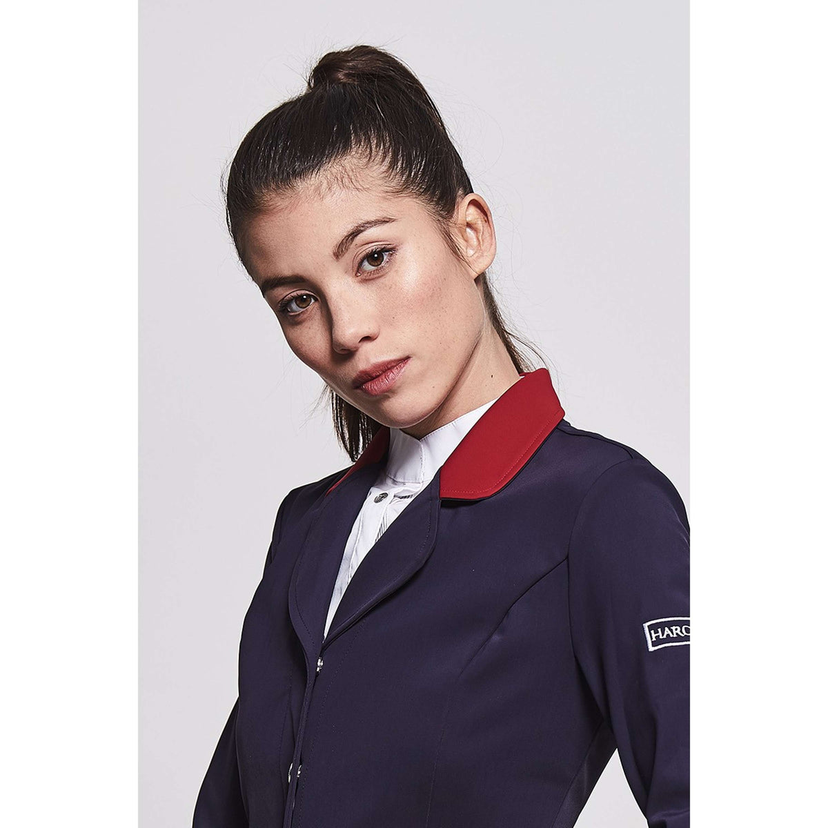 Harcour Veste de Concours Frenchteam Dames Marin