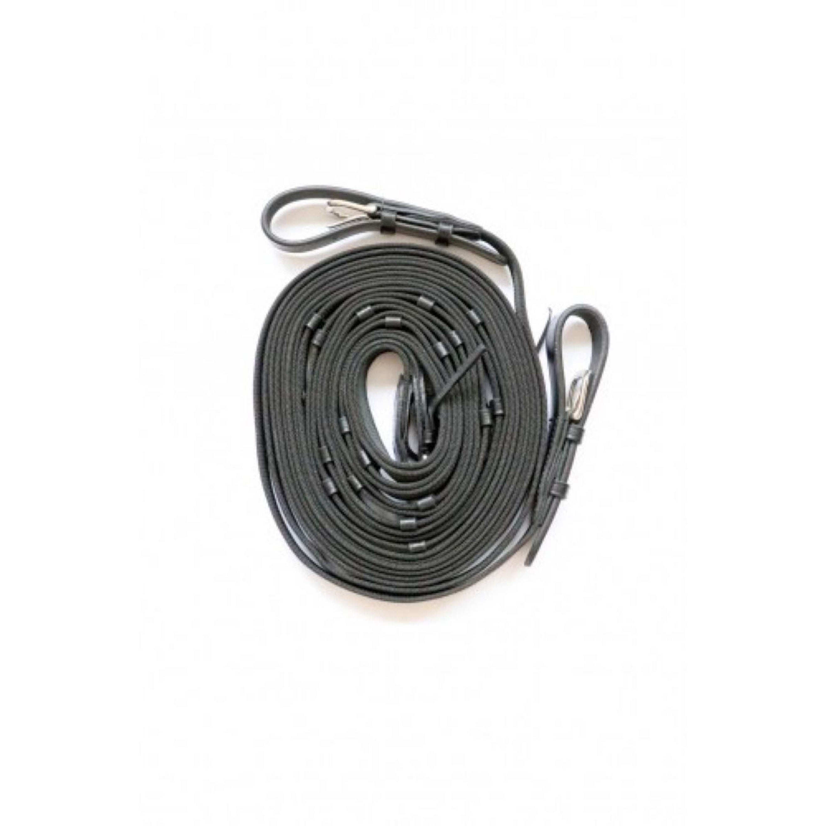 HB Rênes de Attelage Leer met Antislip Noir HB Rênes de Attelage Leer met Antislip Noir