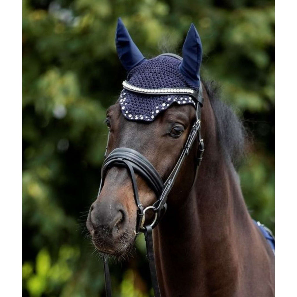 HB Bonnet Anti-Mouches met Trydac Swarovski steentjes Marin