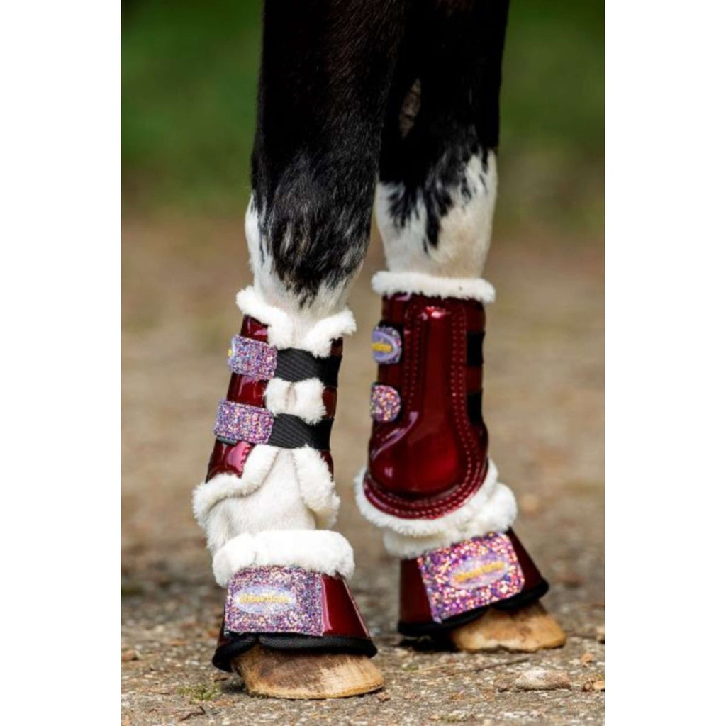HB Guêtres Gold Rush Glitter Little Sizes Bordeaux