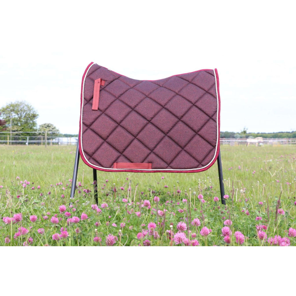 HB Tapis de Selle Sparkling Glitter Sauter Bordeaux