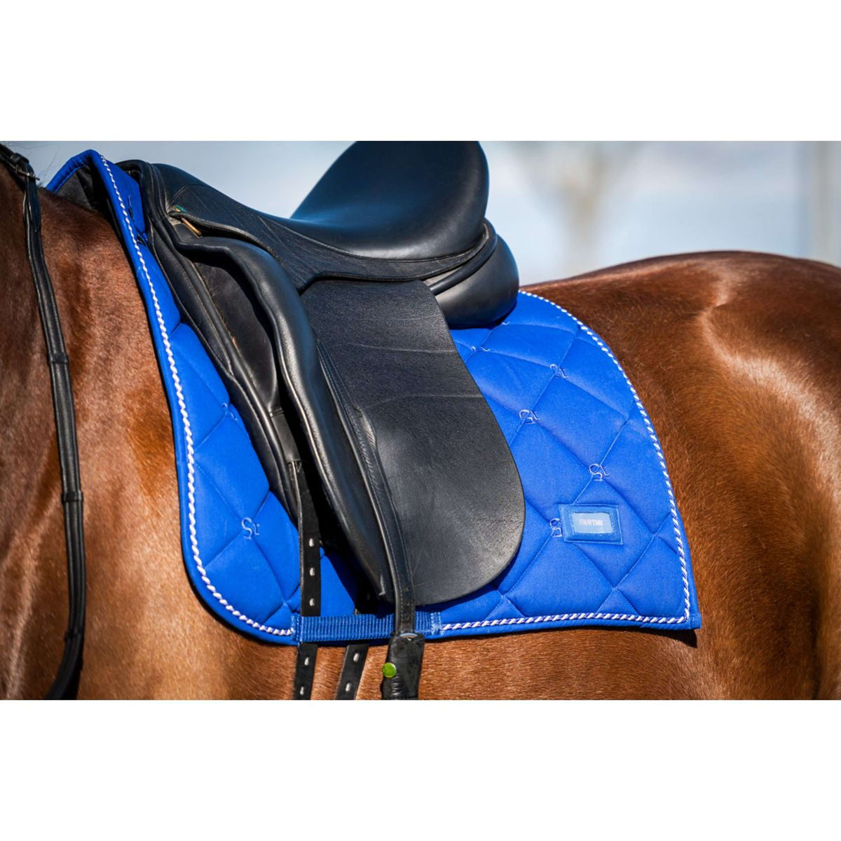 HB Tapis de Selle Crown Dressuur Bleu Royal