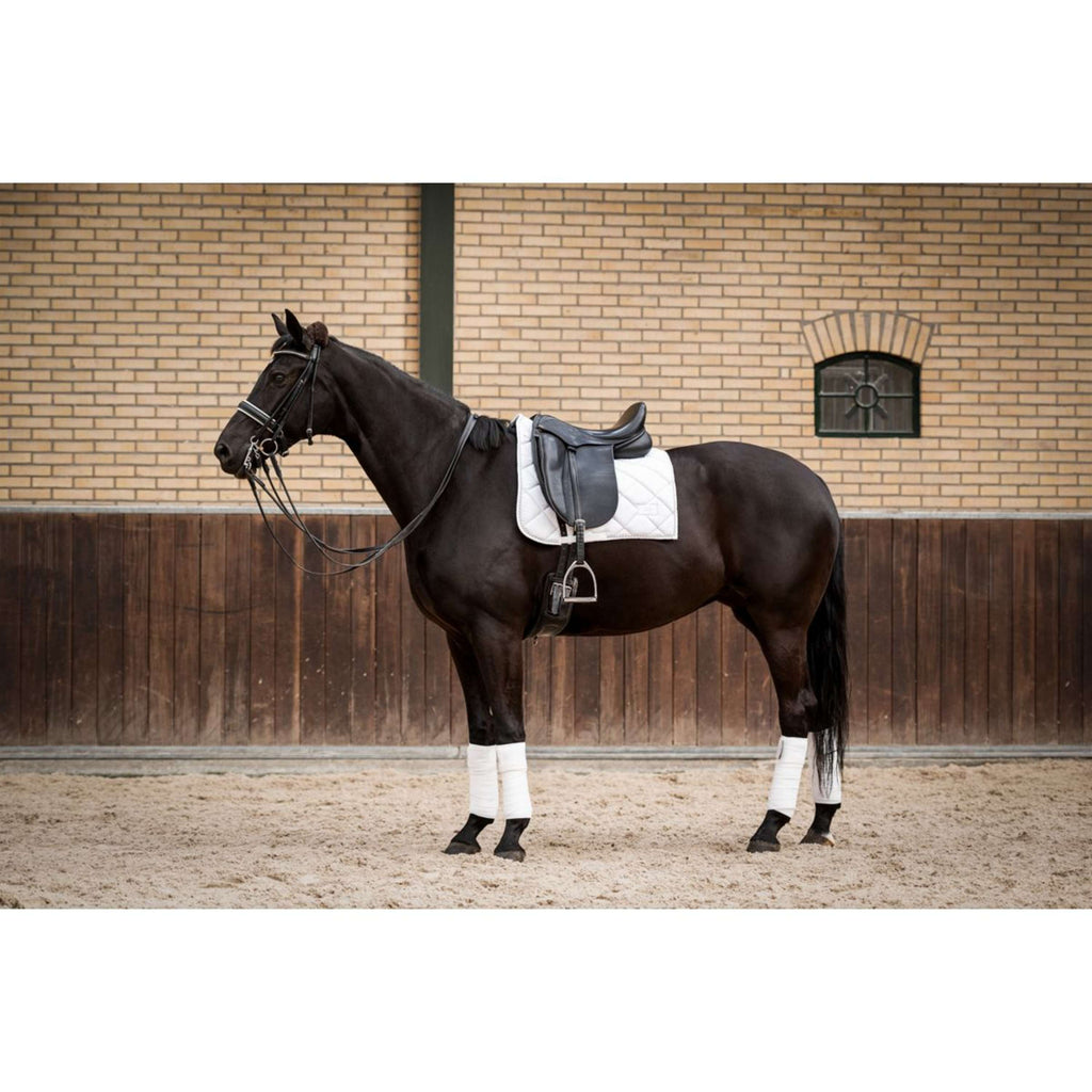 HB Tapis de Selle Crown Dressuur Blanc