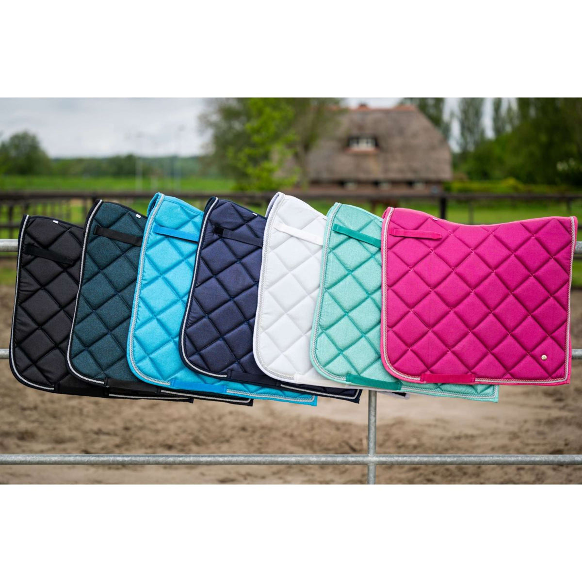 HB Tapis de Selle de Dressage Showtime Fuchsia