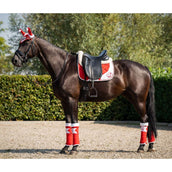 HB Tapis de Selle Christmas Dressage Christmas Red Glitter