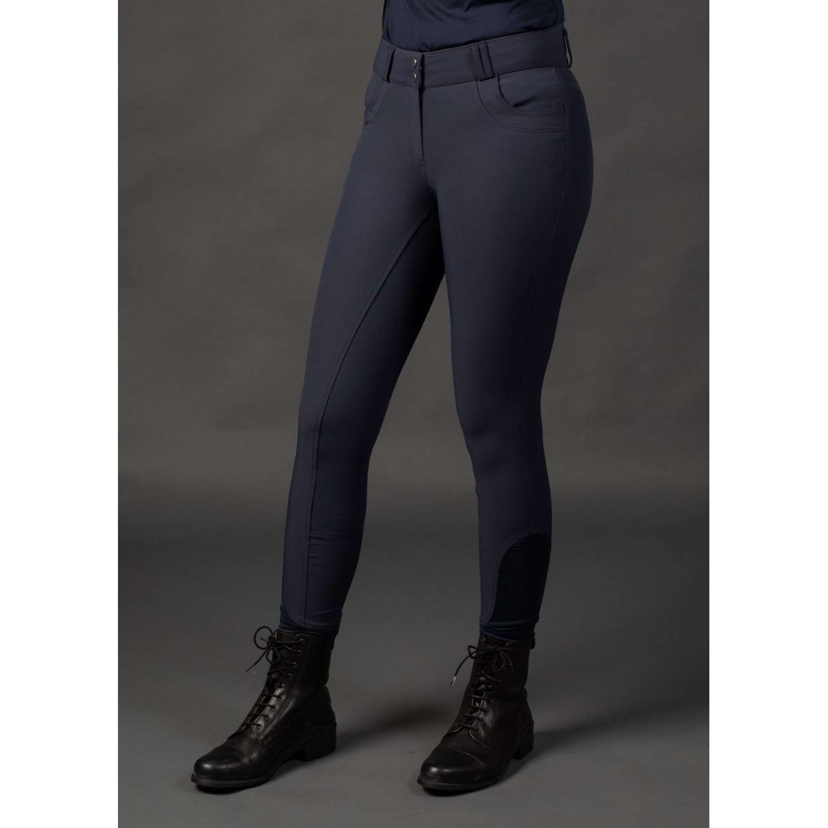 Harry's Horse Pantalon d'Équitation High Waist Full Grip Marin