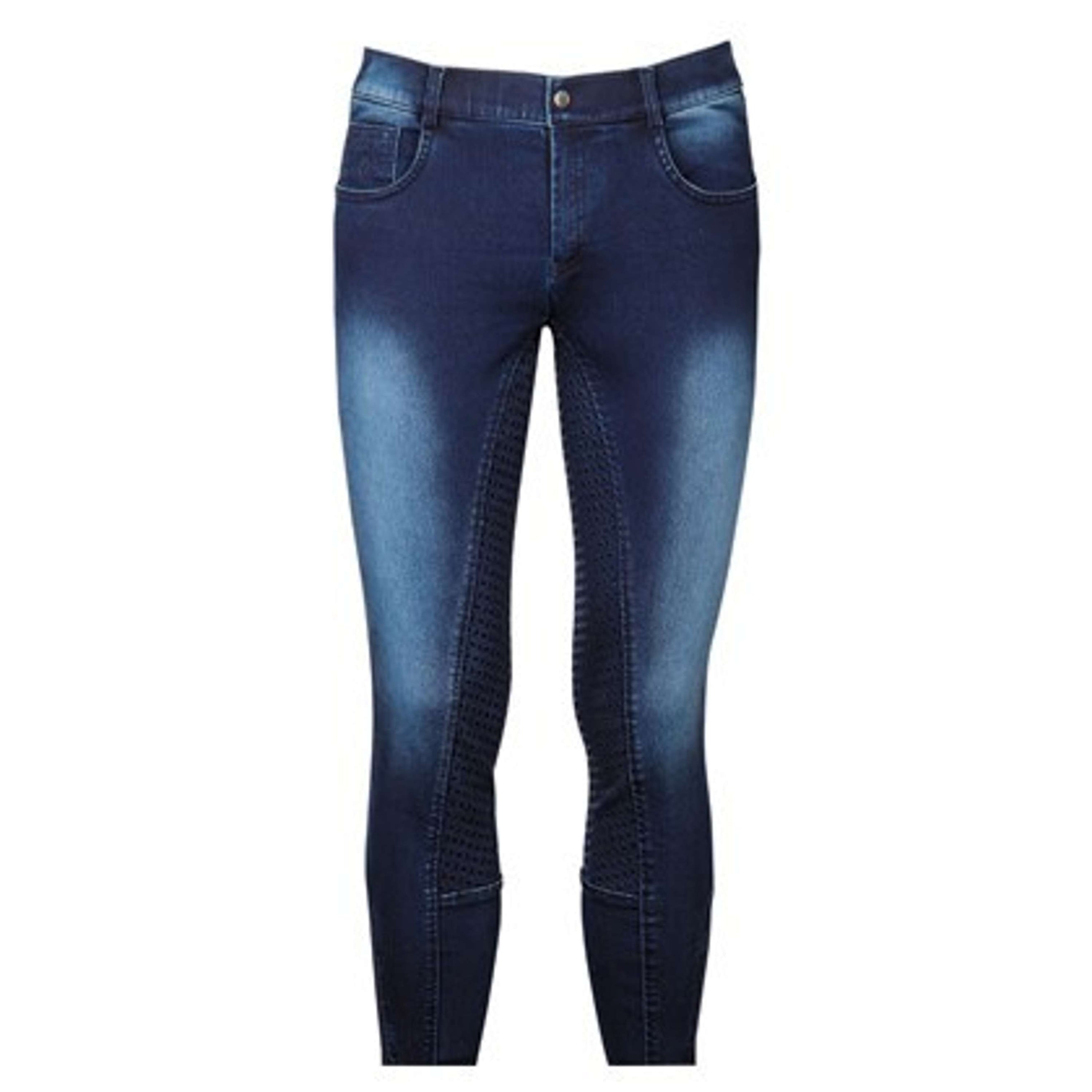 Harry's Horse Pantalon d'Équitation Liciano Denim Full Grip Marin Harry's Horse Pantalon d'Équitation Liciano Denim Full Grip Marin