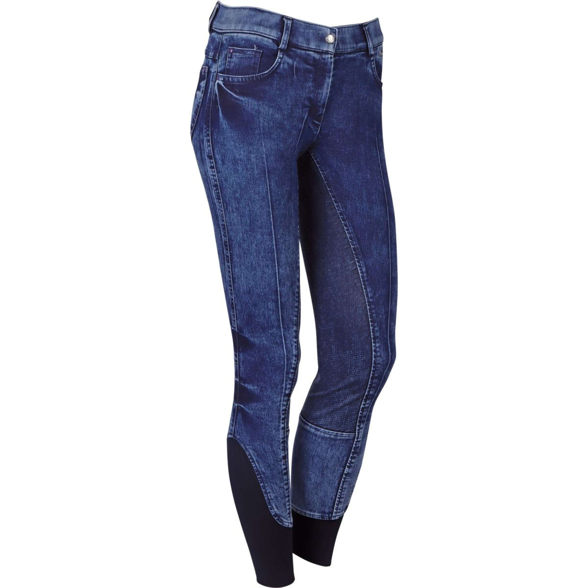 Harry's Horse Pantalon d'Équitation Just Ride Lavender Denim Full Grip Marin