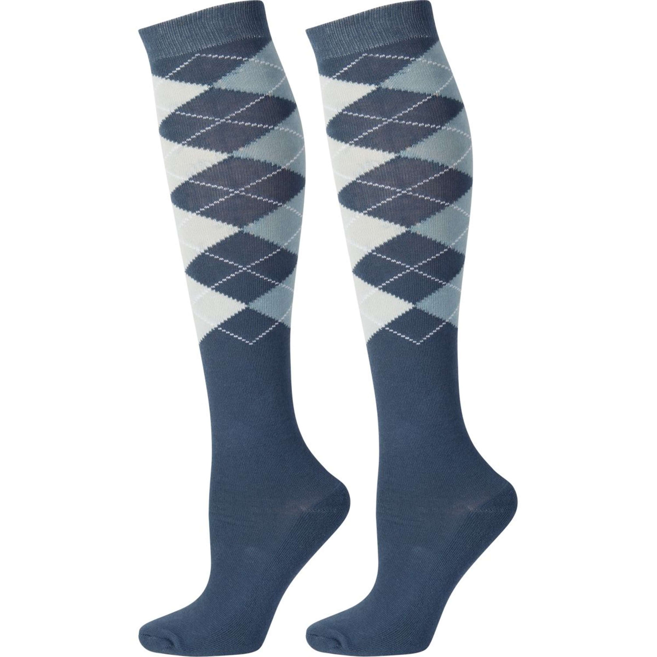 Harry's Horse Chaussettes Argyle Bleu