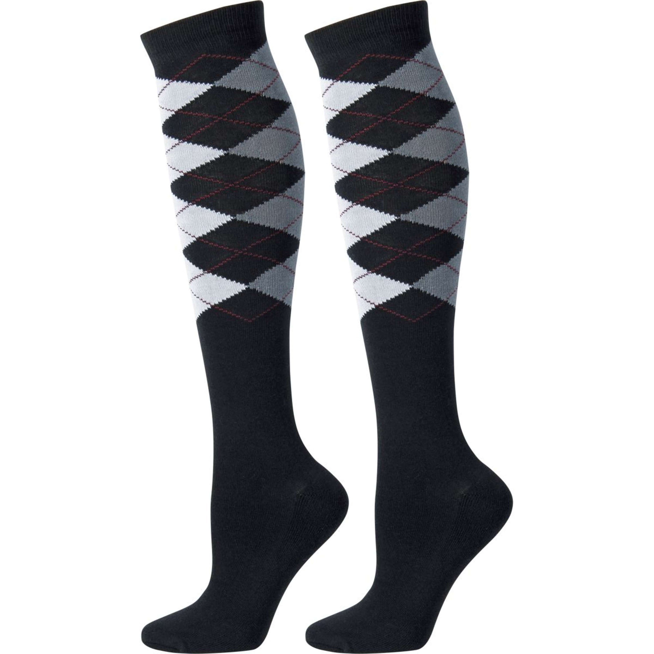 Harry's Horse Chaussettes Argyle Noir