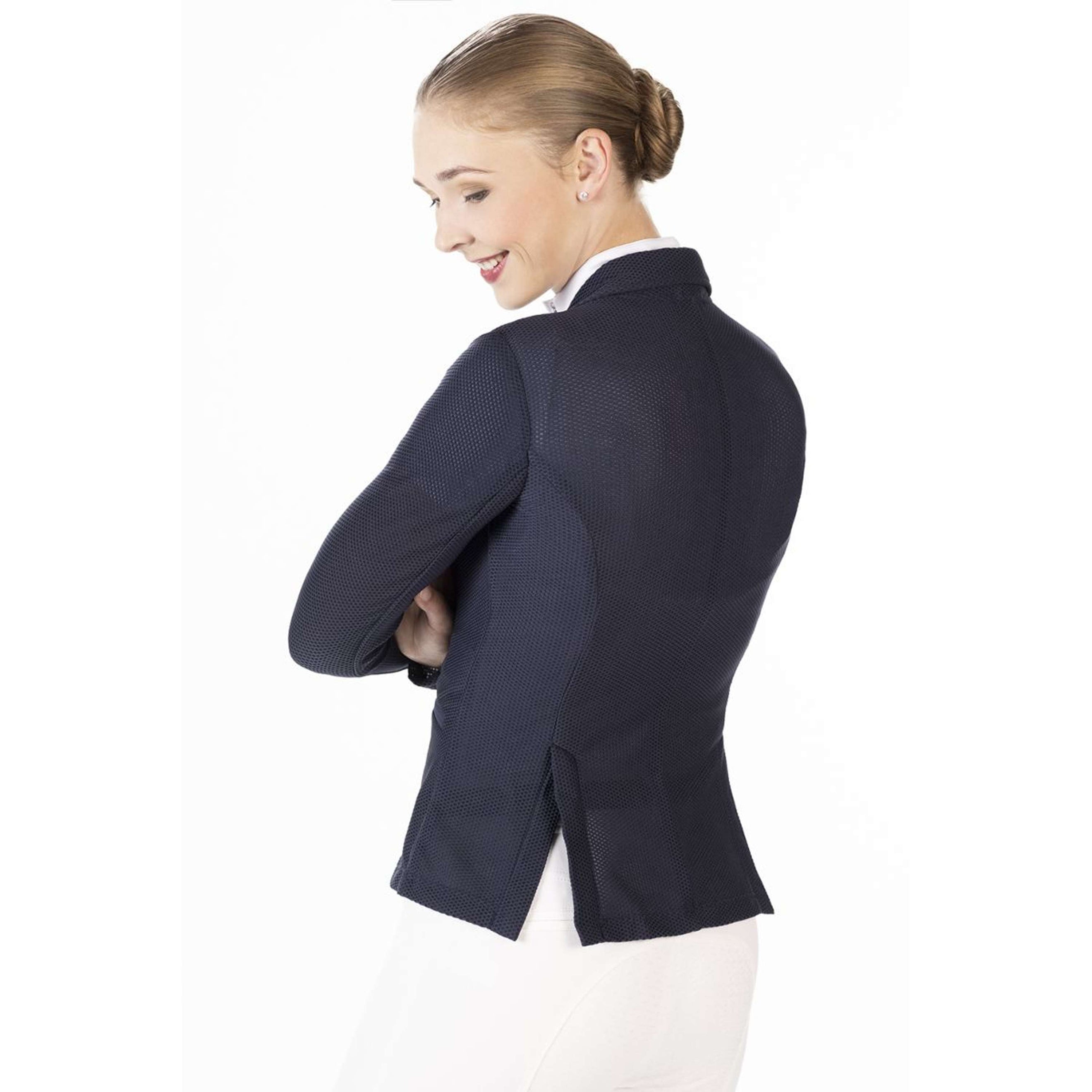 HKM Petite Veste de Concours Mesh Linda Bleu Foncé HKM Petite Veste de Concours Mesh Linda Bleu Foncé