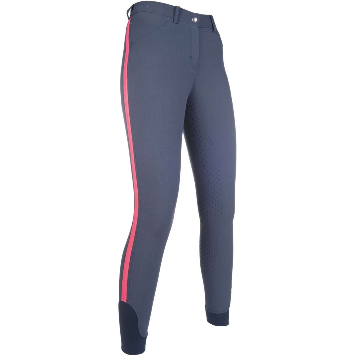 HKM Pantalon d'Équitation Speed Zoe 3/4 Silicone Fond de Peau Bleu Foncé