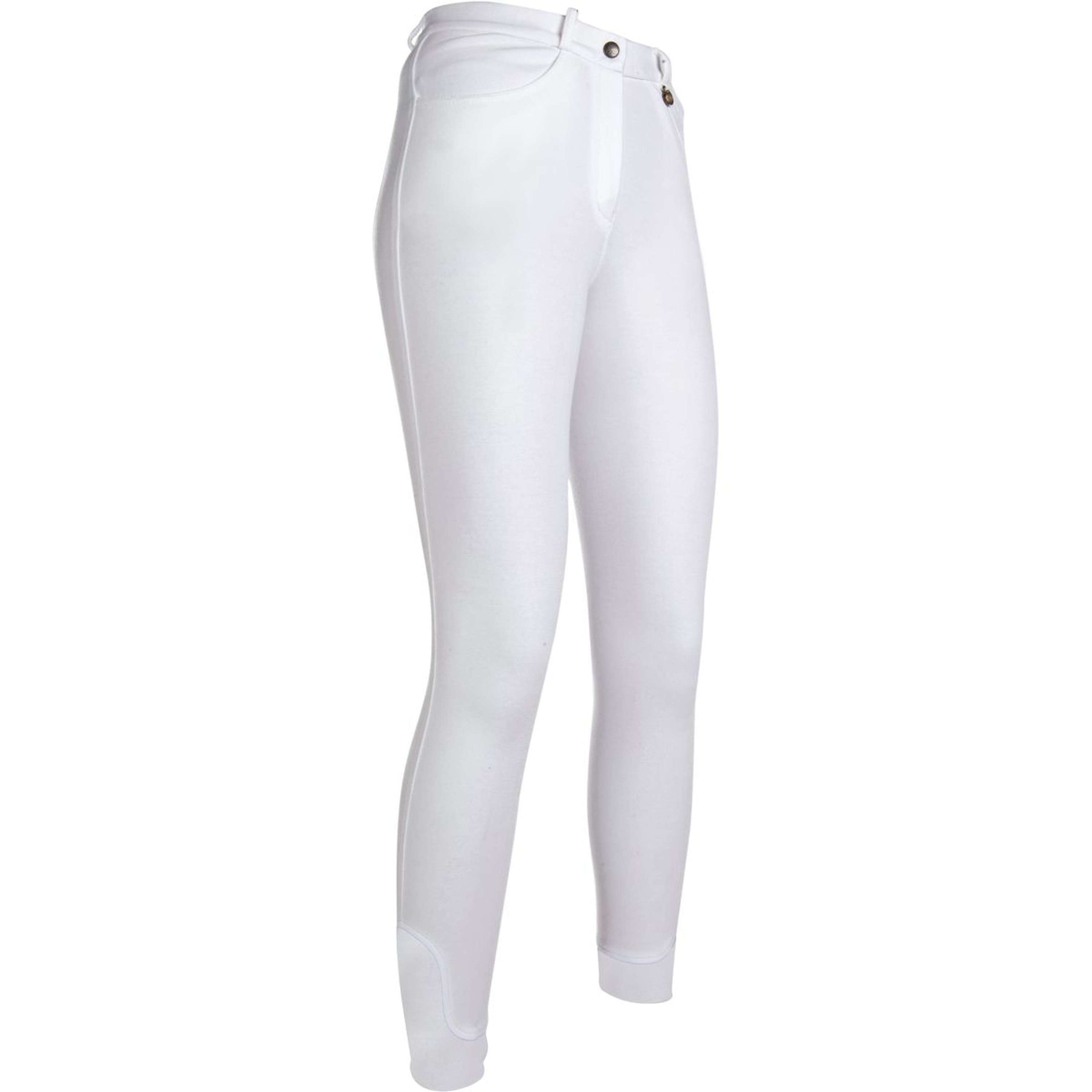 HKM Pantalon d'Équitation Kate Genoux Silicones Blanc