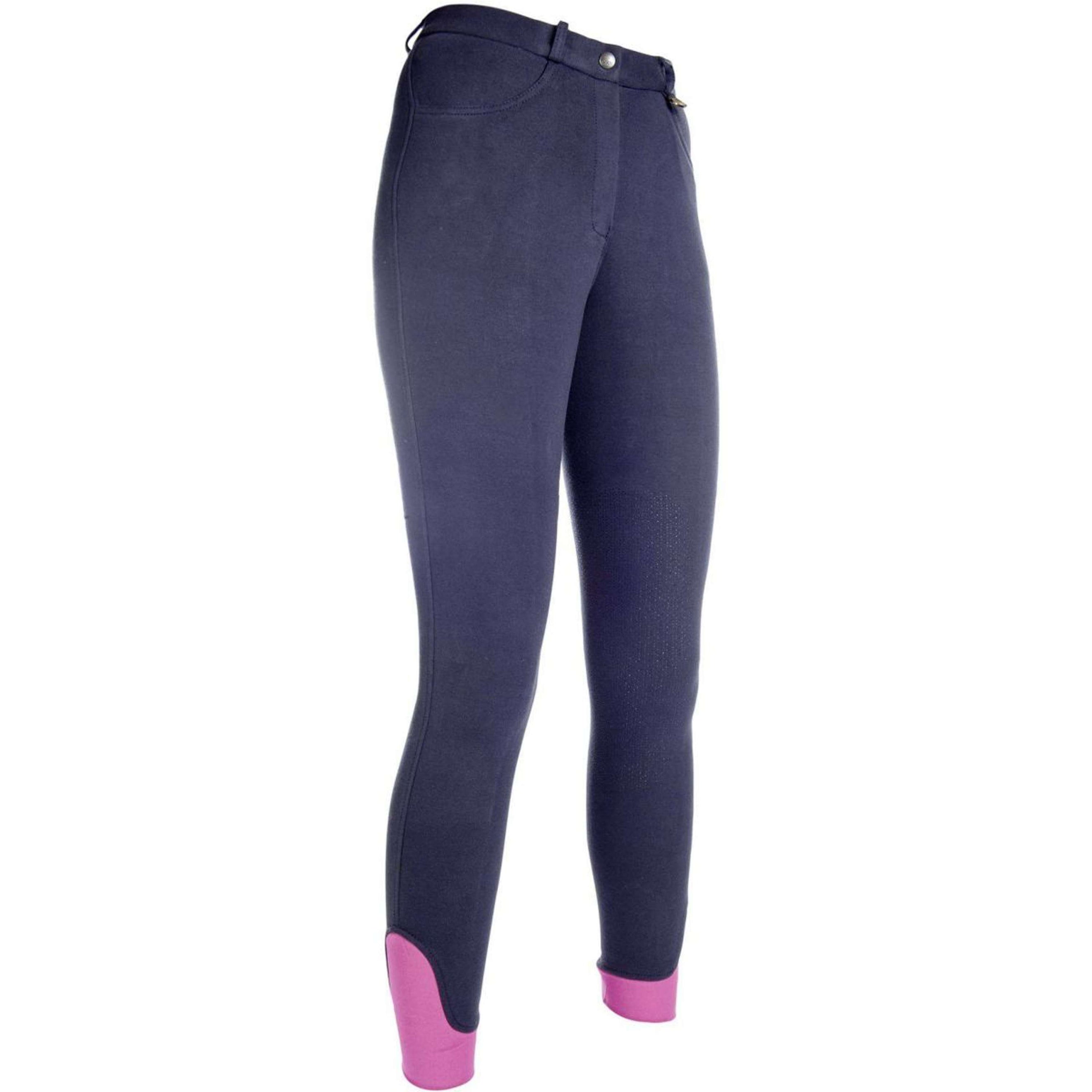 HKM Pantalon d'Équitation Kate Genoux Silicones Bleu Foncé HKM Pantalon d'Équitation Kate Genoux Silicones Bleu Foncé