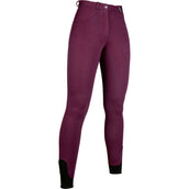 HKM Pantalon d'Équitation Kate Silicone Fond de Peau Bordeaux