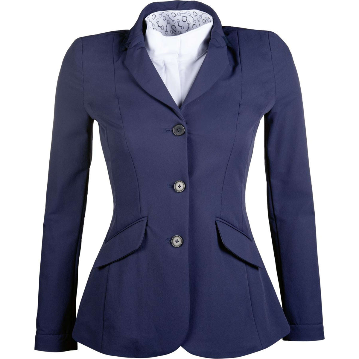 HKM Veste de Concours Hunter Femme Bleu Foncé