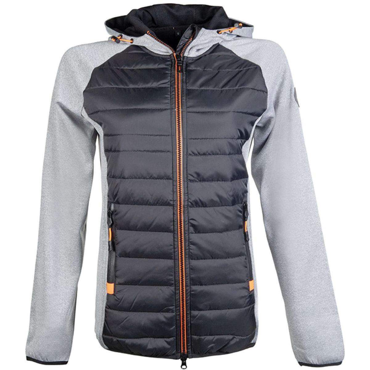 HKM Blouson de Sport Style Gris Melange/Noir