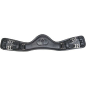 HKM Sangle en Cuir Dressage Anatomic sans Élastique Noir