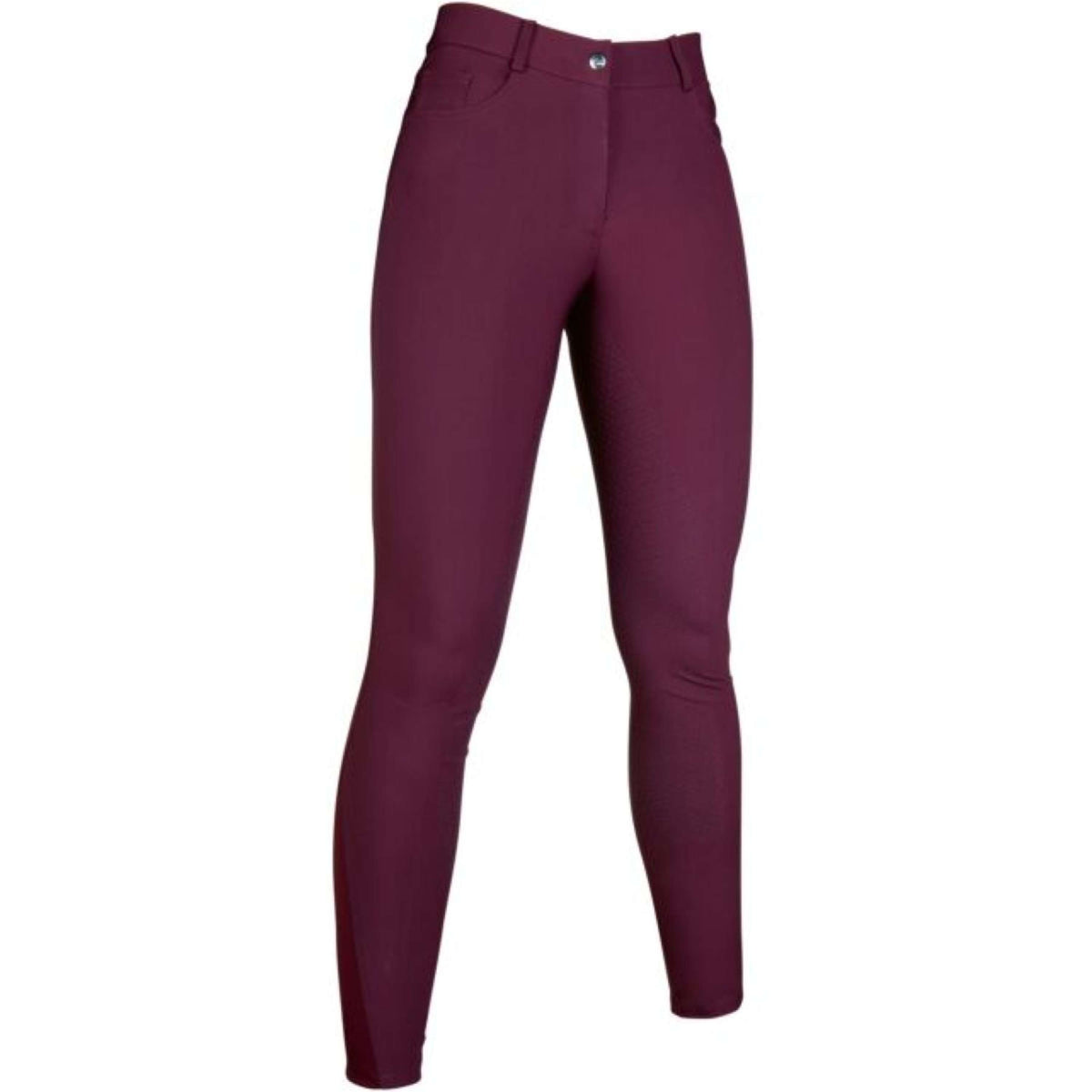 HKM Pantalon d'Équitation Sunshine Silicone Fond de Peau Enfants Bordeaux