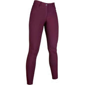 HKM Pantalon d'Équitation Sunshine Silicone Fond de Peau Enfants Bordeaux