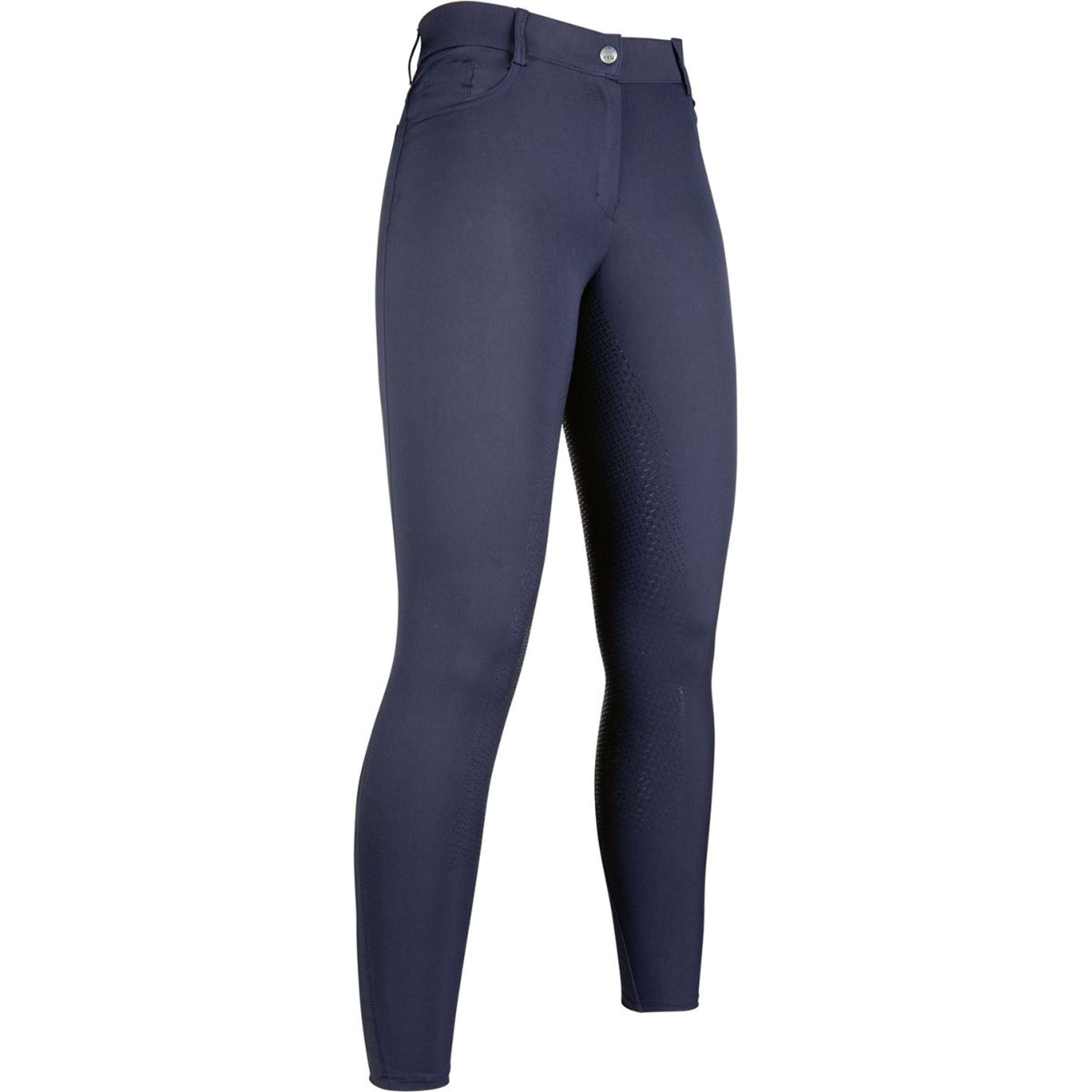 HKM Pantalon d'Équitation Sunshine Silicone Fond de Peau Enfants Bleu Foncé HKM Pantalon d'Équitation Sunshine Silicone Fond de Peau Enfants Bleu Foncé