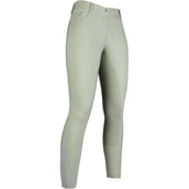 HKM Pantalon d'Équitation Sunshine Silicone Fond de Peau Enfants Gris Vert