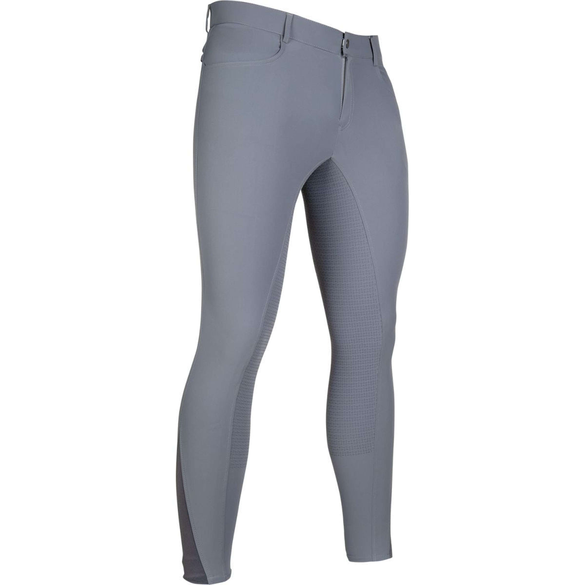 HKM Pantalon d'Équitation Sportive Siège en Silicone Homme Gris