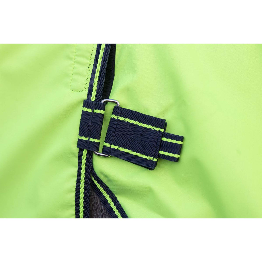 HKM Couvre-reins avec Couvre-cou Amovible Néon Jaune
