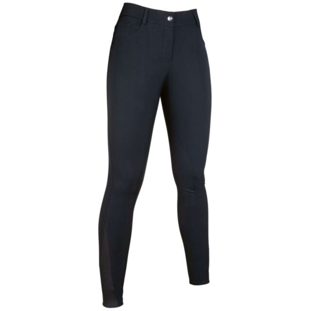 HKM Pantalon d'Équitation Sunshine Silicone Genouillères Enfants Noir