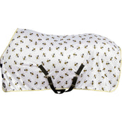 HKM Couverture Anti-Mouches Bee Blanc/Jaune