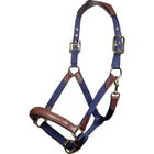 HKM Licol Luna Cuir/Nylon Bleu foncé/Marron