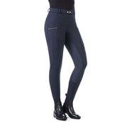 HKM Pantalon d'Équitation Monaco Full Grip Winter Bleu Foncé