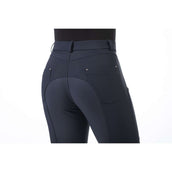 HKM Pantalon d'Équitation Monaco Full Grip Winter Bleu Foncé