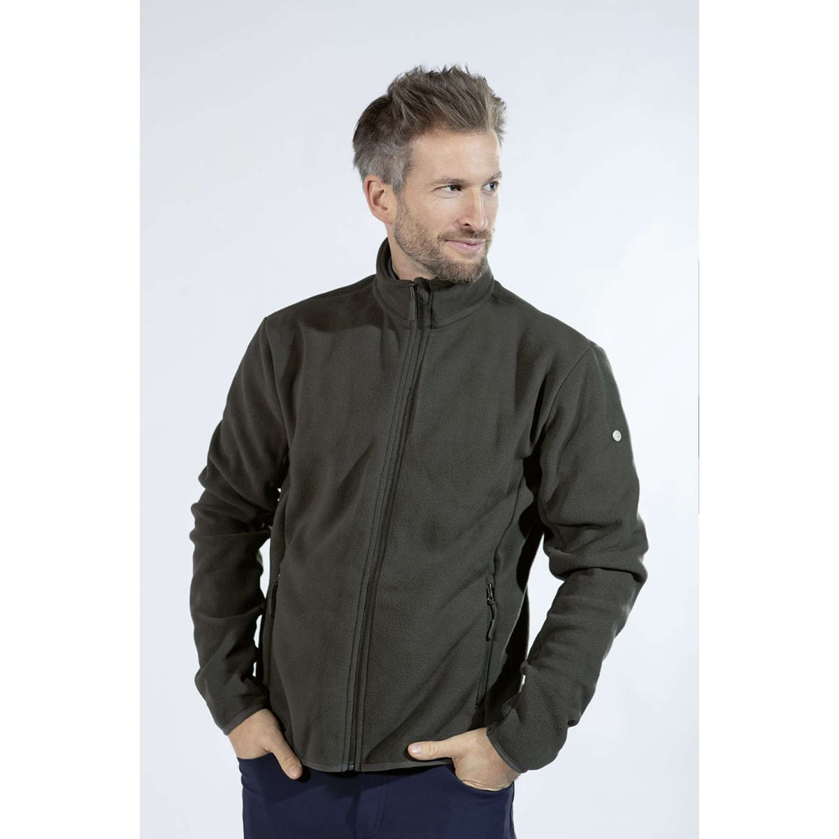 HKM Blouson Polaire Anton Hommes Vert Chasser