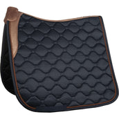 HKM Saddlepad Emma Versatility Bleu foncé/Chameau