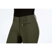 HKM Pantalon d'Équitation Lea Silicon Full Grip Vert Foncé