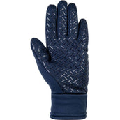 HKM Gants d'Équitation Polar Fleece Doublure Bleu Foncé