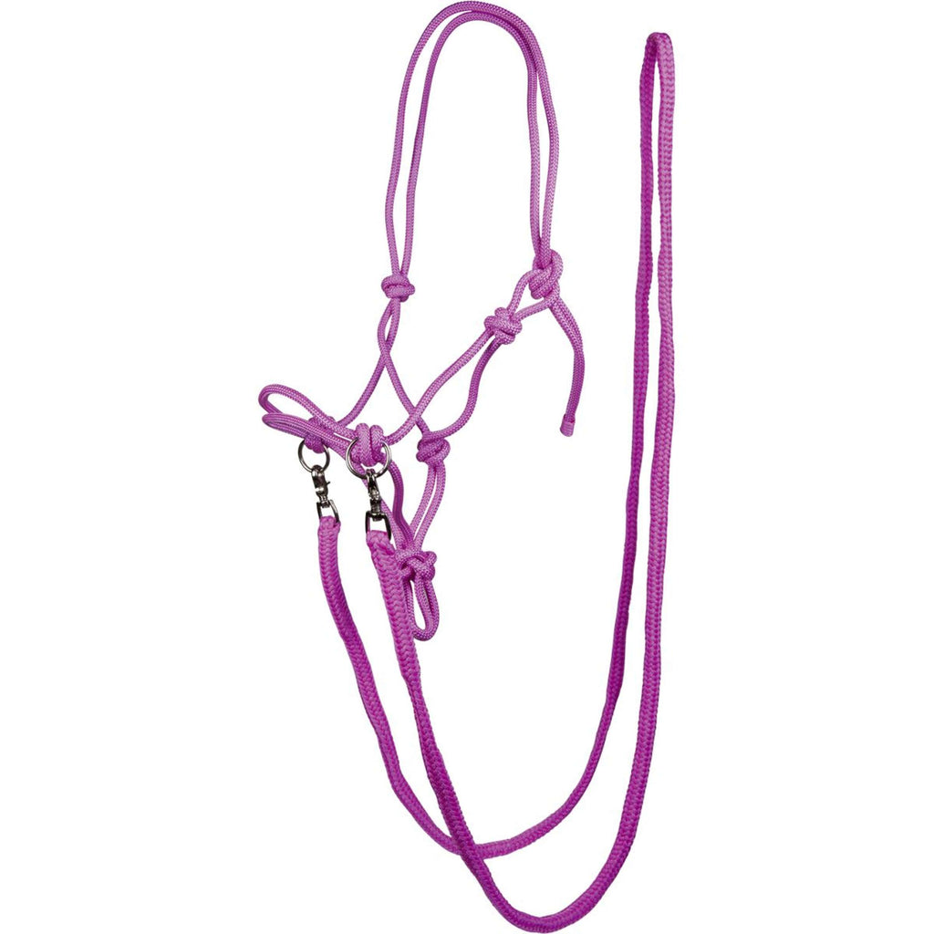 HKM Licol en Corde avec Rênes Rose