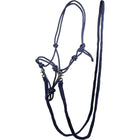 HKM Licol en Corde avec Rênes Bleu Foncé