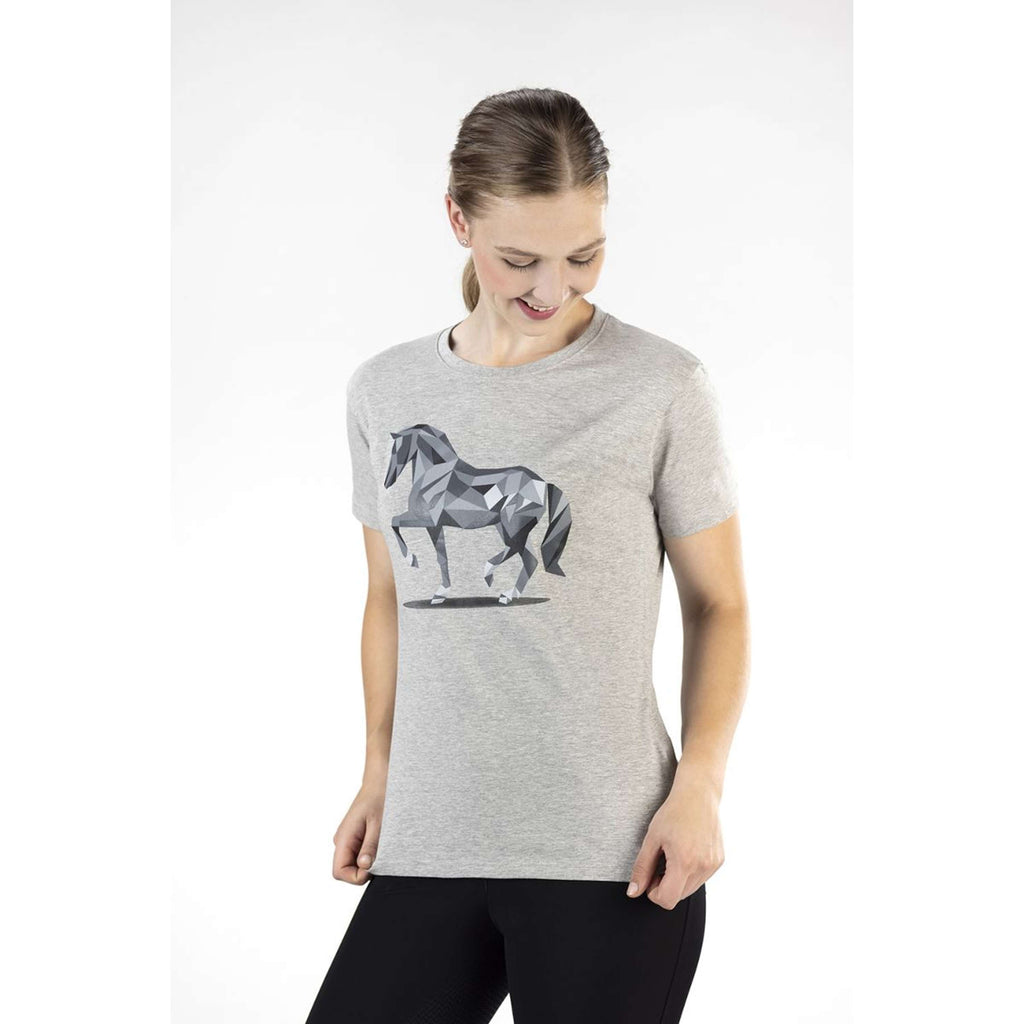 HKM T-Shirt Graphical Horse Gris clair/Melange