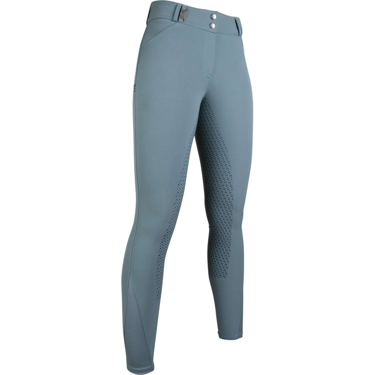 HKM Pantalon d'Équitation Monaco Crystal Silicone Fond de Peau Sage