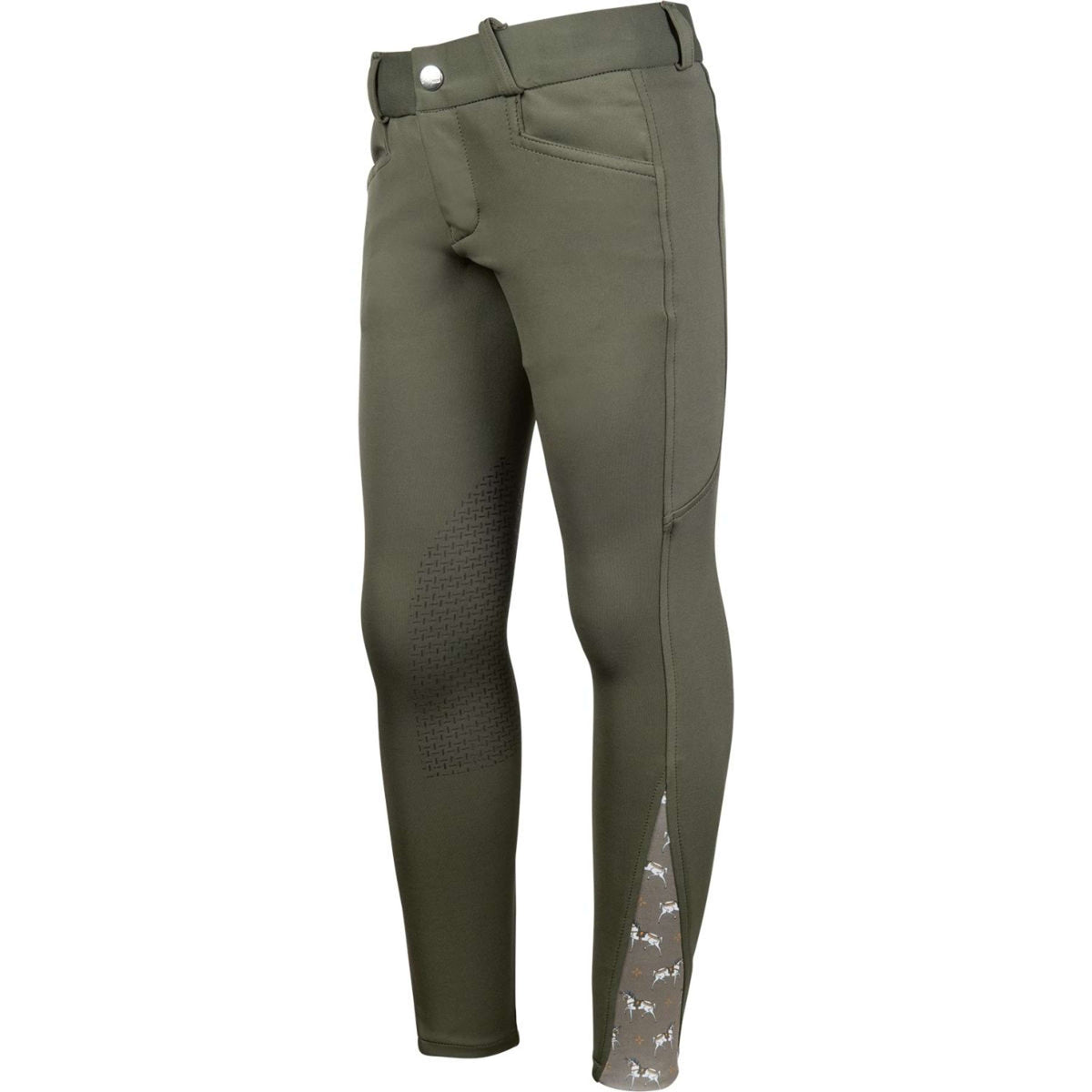 HKM Pantalon d'Équitation Allure Cheval Prise de Genou Airelle